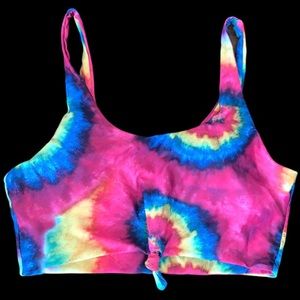 Shein Tie Dye Bikini Top